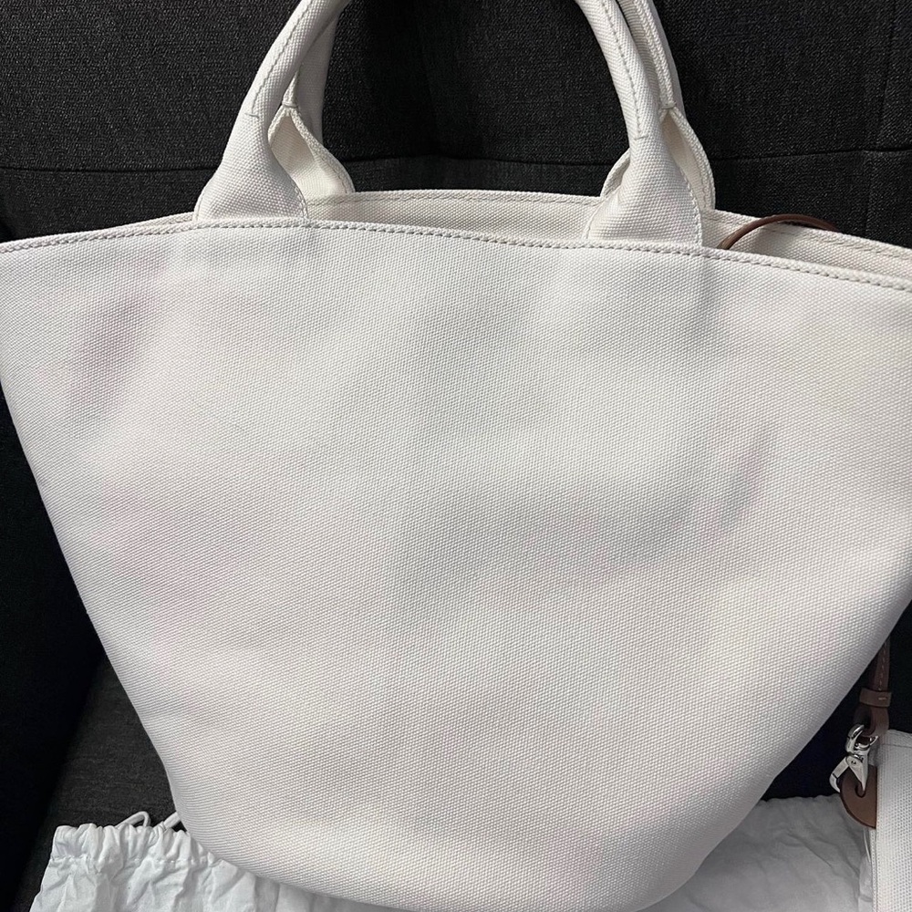 Prada Canapa white Shopping tote